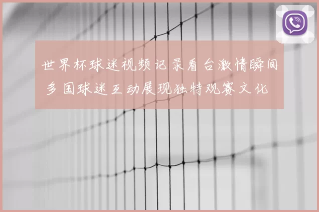 世界杯球迷视频记录看台激情瞬间 多国球迷互动展现独特观赛文化